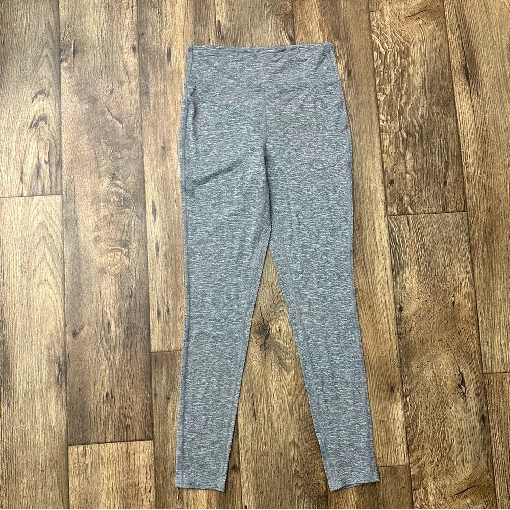 eddie bauer gray soft base layer leggings womens size S